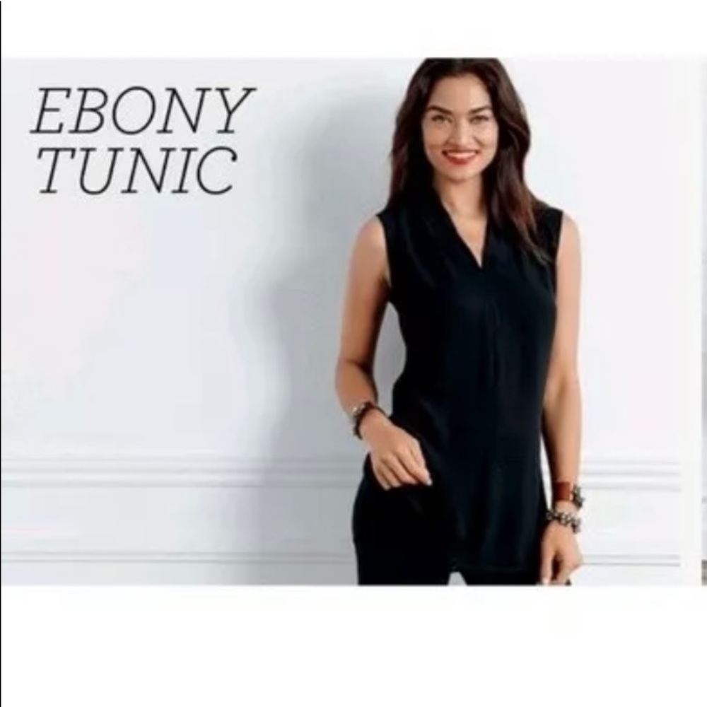 Cabi Black Sleeveless Blouse